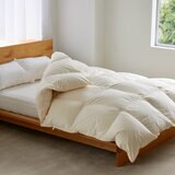 羽毛布団 ナチュラルグースダウン93％ シングル アイボリー