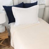 カークランドシグネチャー ブランケット シングル 140cm x 200cm イーグレット