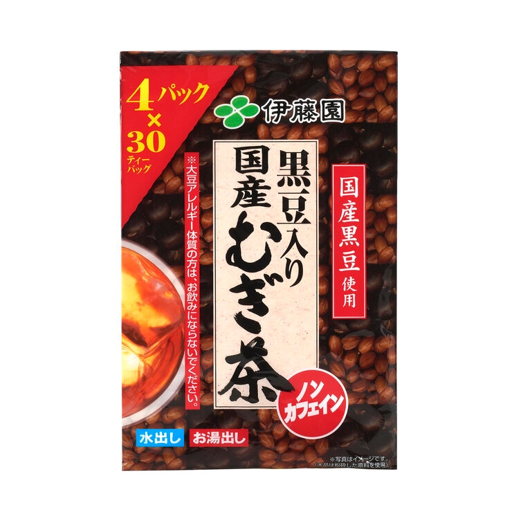 伊藤園黒豆入り国産麦茶 30袋 x 4 伊藤園黒豆入り国産麦茶 30袋 x 4
