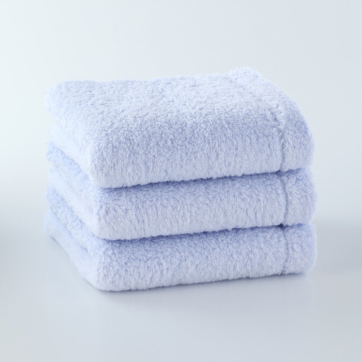 UCHINO UCHINO 贅沢吸水 フェイスタオル 3枚組 38cm x 80cm ブルー