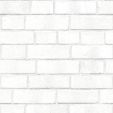 テンペーパー 貼ってはがせるシール壁紙 52cm X 5m ２本入り レンガ白 BR0556