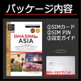 DHA SIM 日本+アジア24カ国対応/ 365日/17GB/DHA-SIM-181