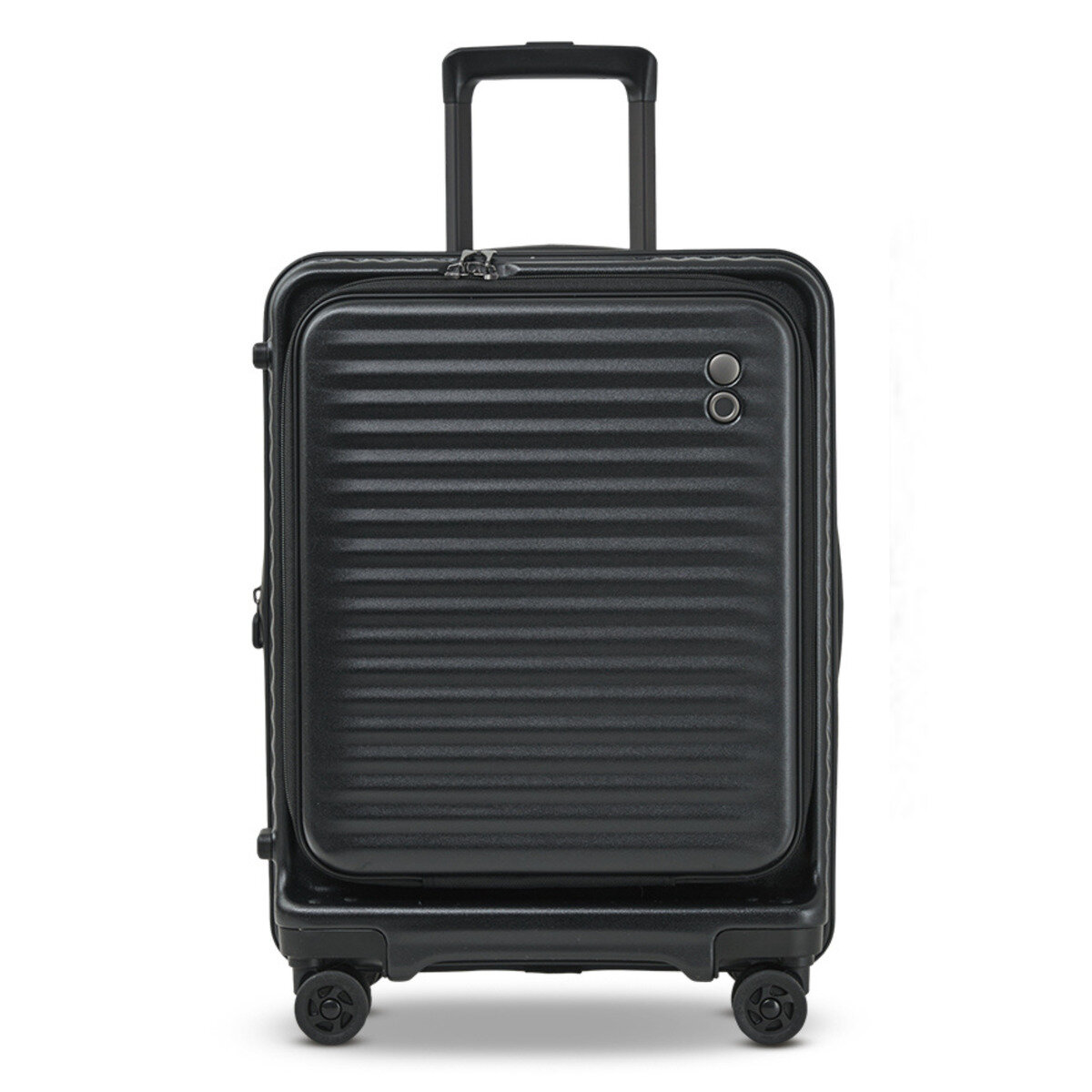 エコーラック セレストラ フロントオープンスーツケース 機内持ち込みサイズ 20インチ 38L ブラック