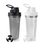 TAKEYA シェイカーボトル 710ml 2個 ブラック/ホワイト