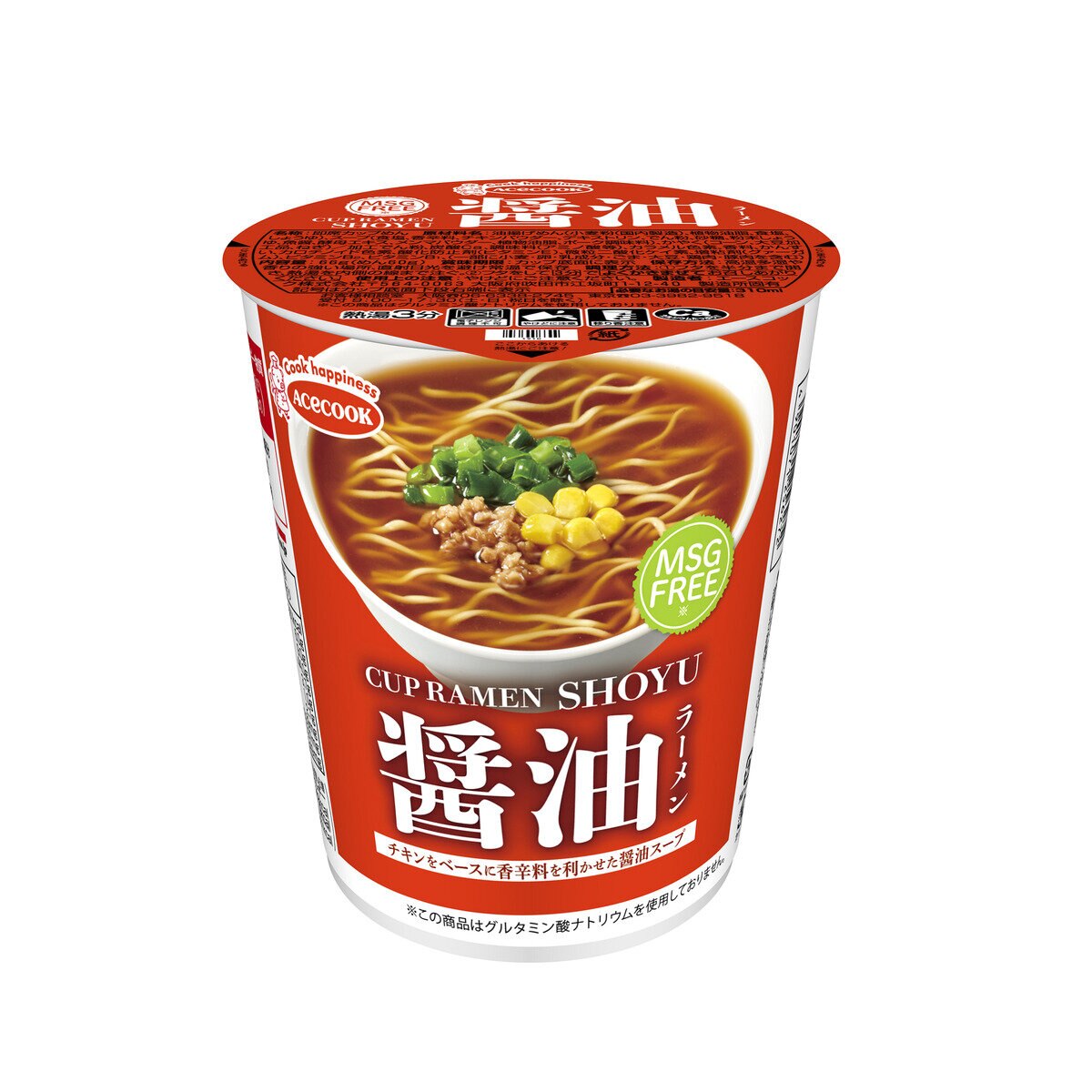 エースコック Msgフリーカップラーメン 醤油味 12食 Costco Japan