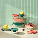 LOCKNLOCK プラスチック保存容器 8個セット