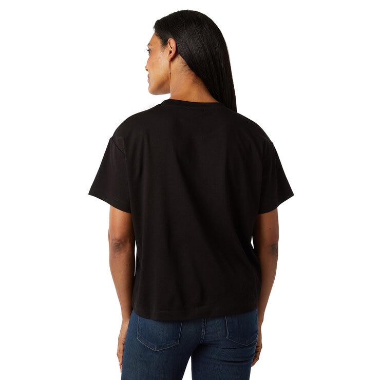 32 DEGREES レディース オーバーサイズ Tシャツ ブラック XL