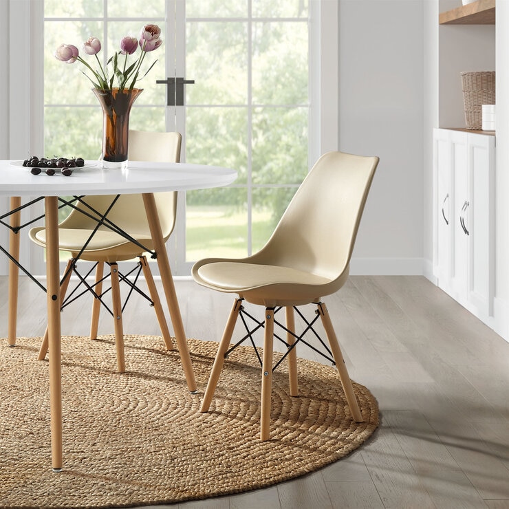 Bayside Furnishings アクセントチェア 2脚セット ベージュ