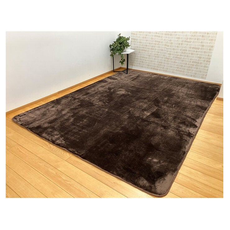 昭和西川 極厚フランネルラグ 200 x 270cm ブラウン | Costco Japan
