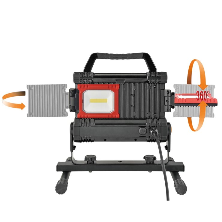 【未使用品】MASTERGRIP  LEDワークライト 送料無料】【MASTERGRIP】 LED投光器 23W 2100ルーメン 三脚、カメラ用