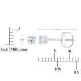 14K ホワイトゴールド 0.23カラット ダイヤモンド ピアス