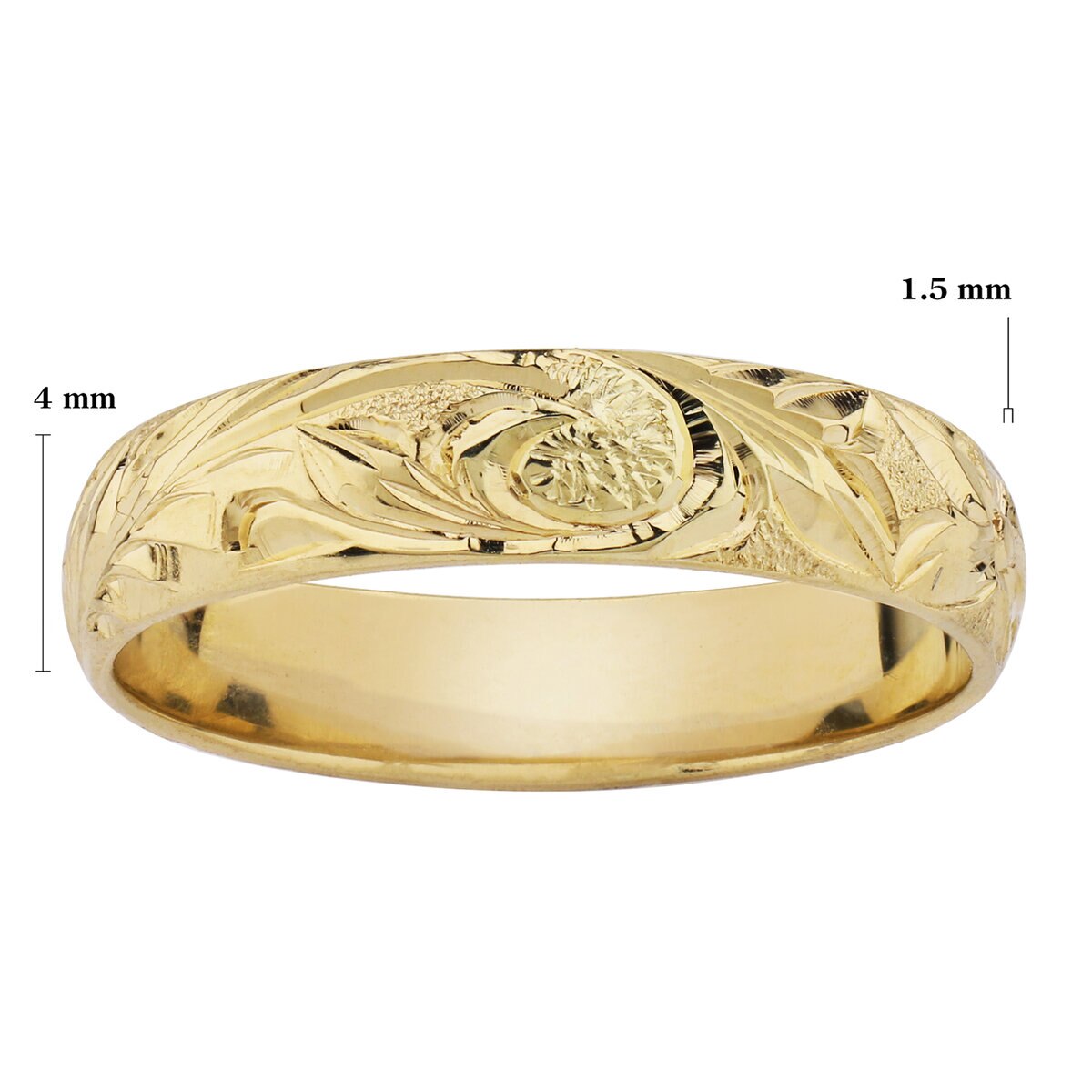 14K イエローゴールド トラディショナル エングレイブ リング 13号 14K イエローゴールド トラディショナル エングレイブ リング 13号