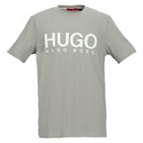 ヒューゴボス メンズ ロゴ 半袖Tシャツ シルバー S