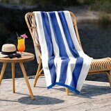 ベネトン ビーチタオル 90cm x 160cm ブルー