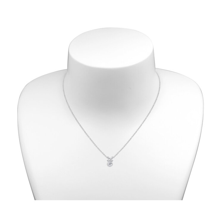 18K ホワイトゴールド 0.29カラット ダイヤモンド クロスオーバーペンダント 18K ホワイトゴールド 0.29カラット ダイヤモンド クロスオーバーペンダント