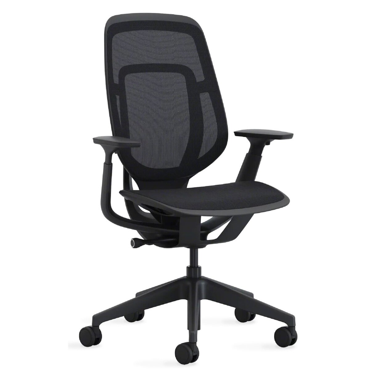 スチールケース カーマンチェア ブラックフレーム／ブラック