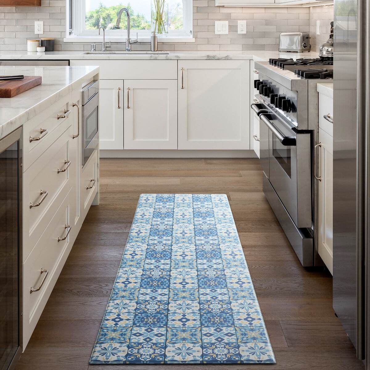 クッキングコンフォート キッチンマット 50cm x 180cm ポルトガル タイル