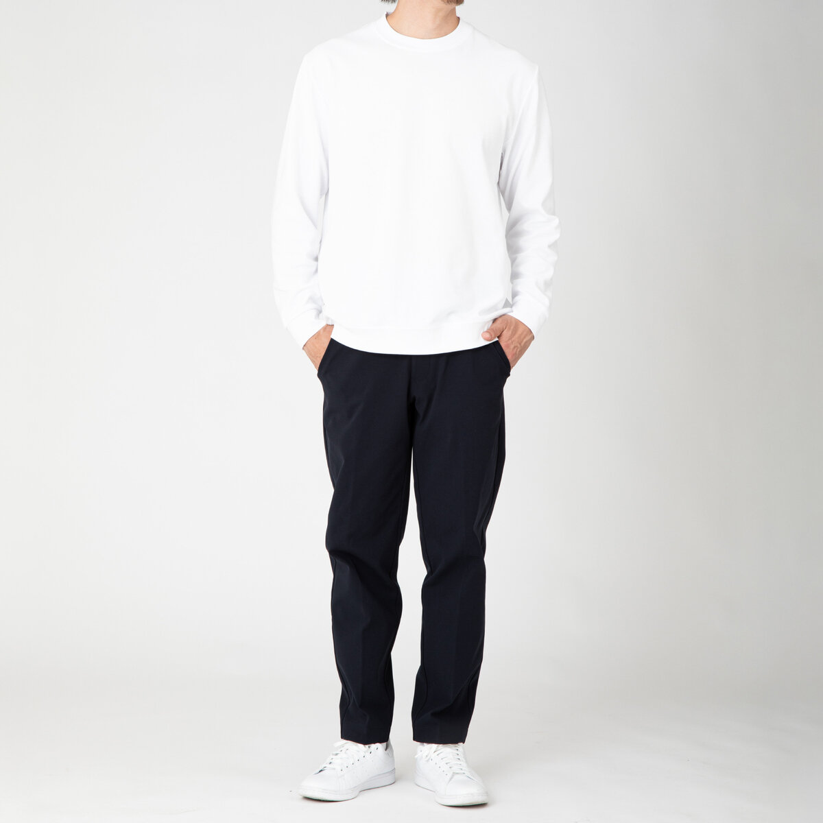 ハッピー ファンクション メンズ 長袖 Tシャツ / オフホワイト / XL
