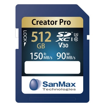 サンマックス SDXCカード 512GB Creator Pro