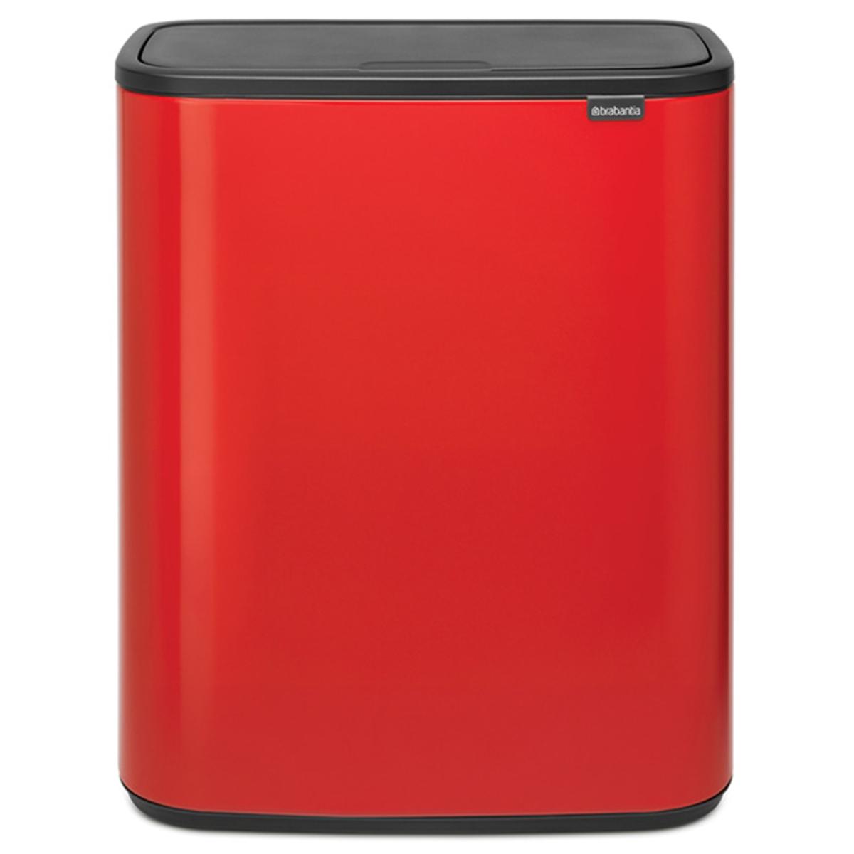 ブラバンシア Boタッチビン 60L   タッチ式ごみ箱  パッションレッド  223044