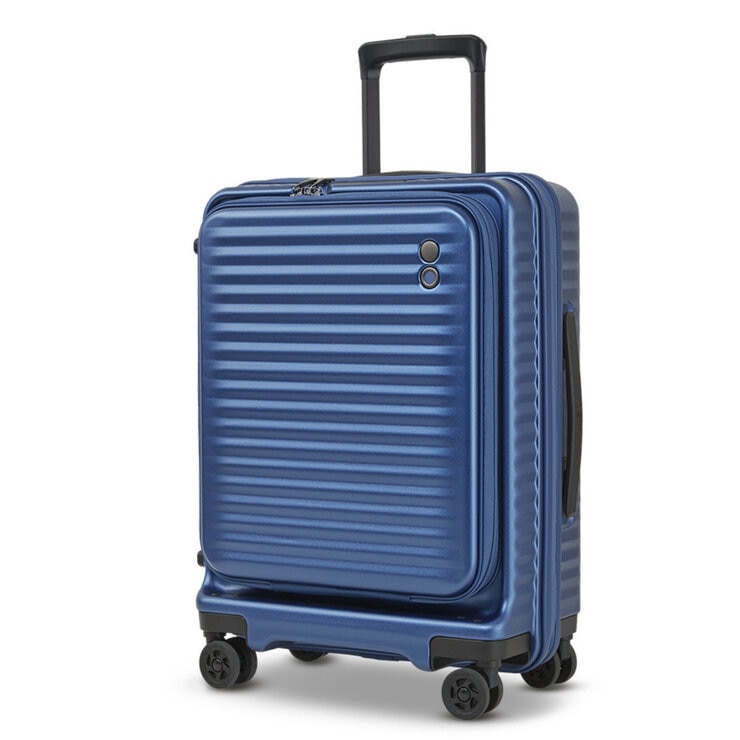 エコーラック セレストラ フロントオープンスーツケース 機内持ち込みサイズ 20インチ 38L ブルー