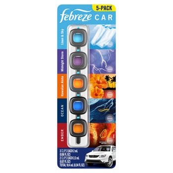 P&G ファブリーズ 車用芳香剤 カークリップ アソートパック 5個
