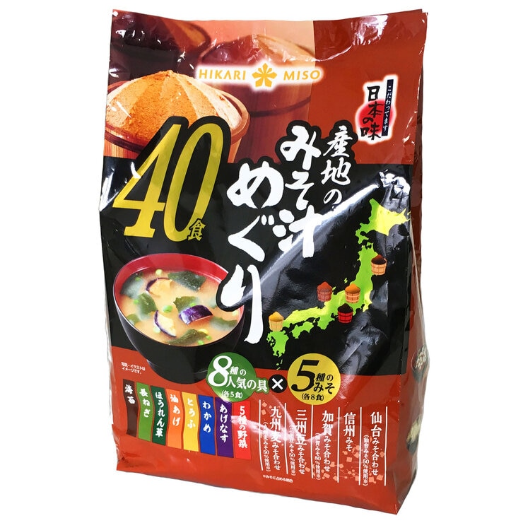 ひかり味噌 産地のみそ汁めぐり 40食 ひかり味噌 産地のみそ汁めぐり 40食