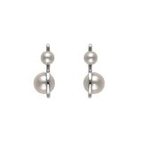 あこやパール 18K ホワイトゴールド ピアス 4.0ｍｍ 5.0ｍｍ