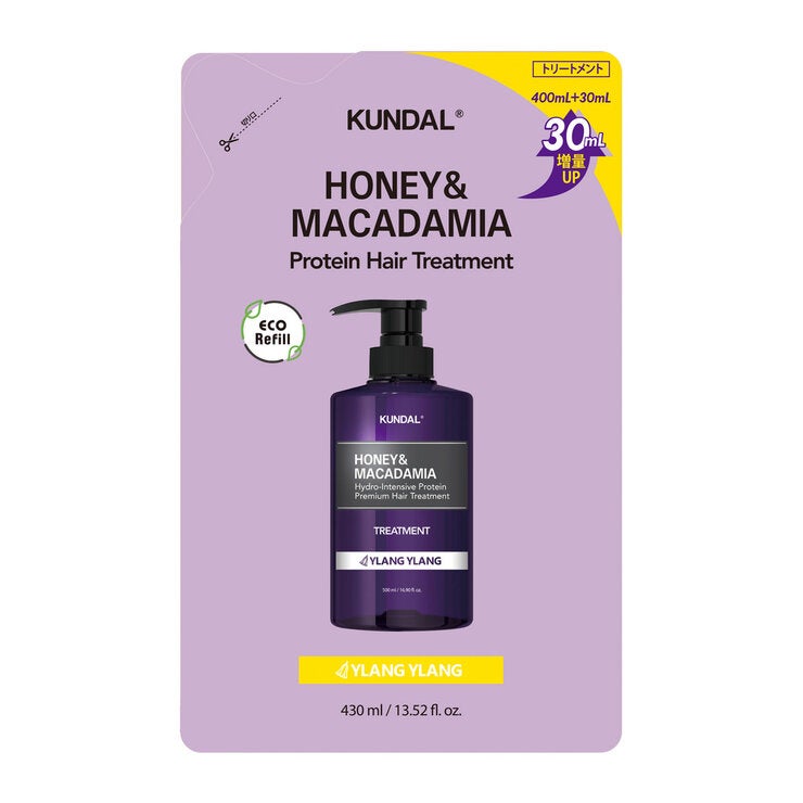 KUNDAL ハニー&マカダミア ヘアトリートメント YLANG YLANG詰め替え 400mL KUNDAL ハニー&マカダミア ヘアトリートメント YLANG YLANG詰め替え 400mL