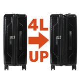 ACE イグザクト プリズム ボディ スーツケース 57-65L ブラック