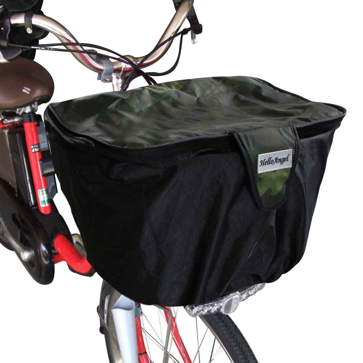 ハローエンジェル 自転車前カゴ用 レインカバー カモフラージュ