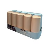 ボトル型 ティッシュ ペーパー 3層50組 x 10本パック ブルー & ベージュ