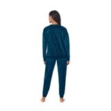 ディーケーエヌワイ ウィメンズ ロゴ ベロア セット ジブラルタシー XL