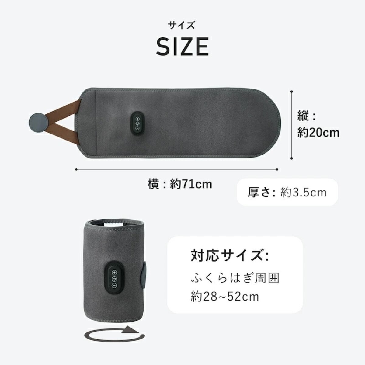 QUADS 充電式ふくらはぎケア あしかる 2個セット QS555 グレー