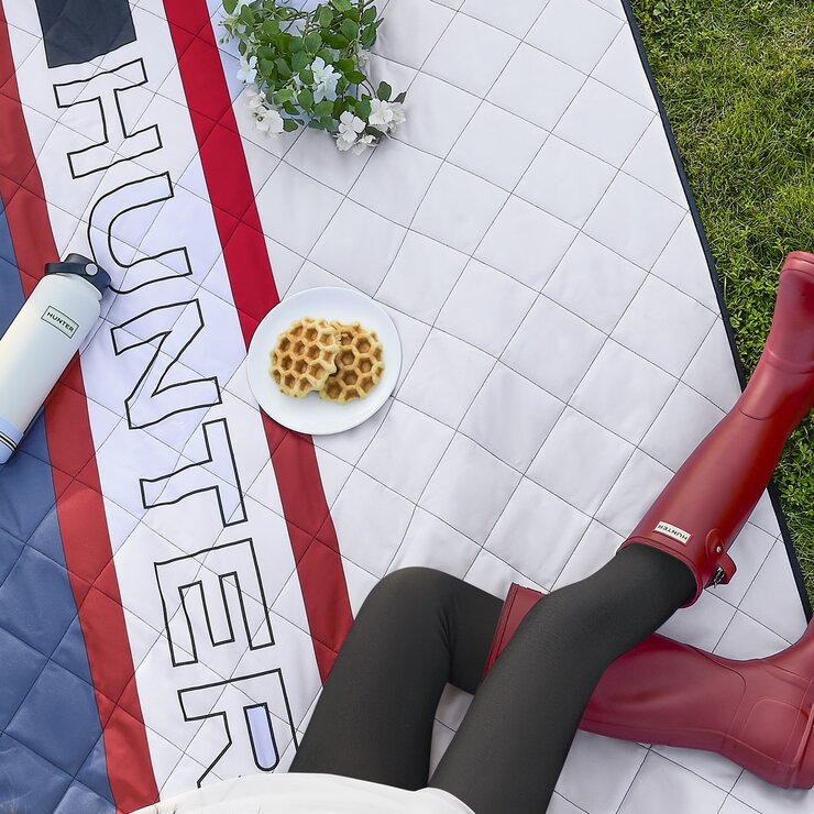 HUNTER レジャーマット 152 x 182cm ハンターストライプ