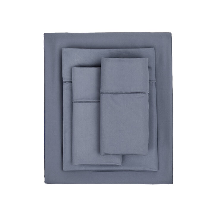 KS シーツセット 6点セット USクイーンサイズ ダークブルー