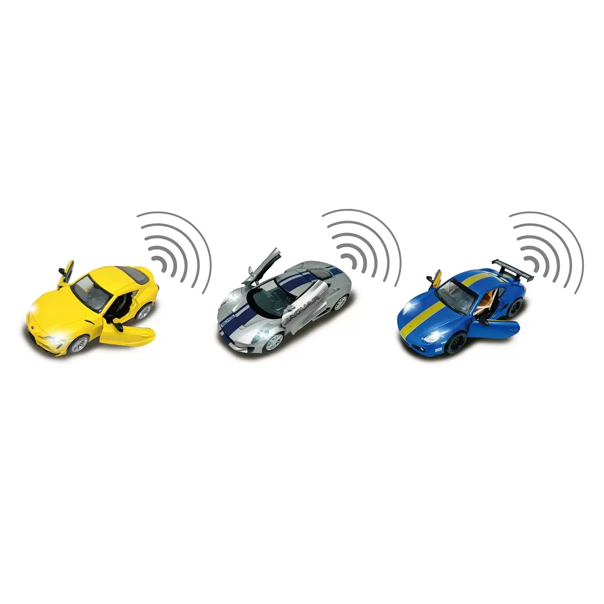 1:32スケール エキゾチックカー コレクション 3台セット トヨタ / ジャガー / ポルシェ