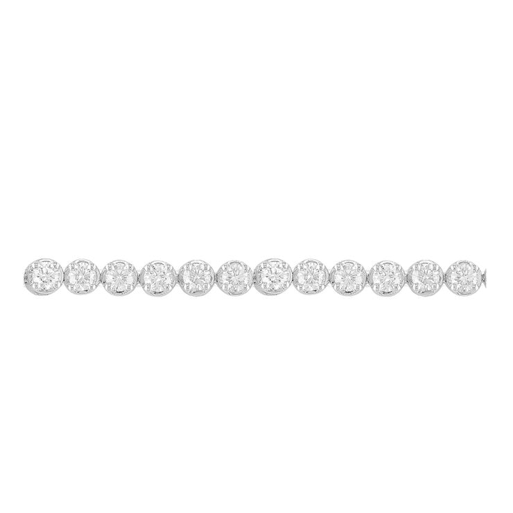 18Kホワイトゴールド 3.5カラット ダイヤモンドブレスレット