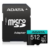ADATA microSD 512GB UHS-I U3 V30S A2 AUSDX512GUI3V30SA2-RA1