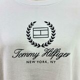 トミーヒルフィガー レディース フラッグ 半袖Tシャツ ホワイト L
