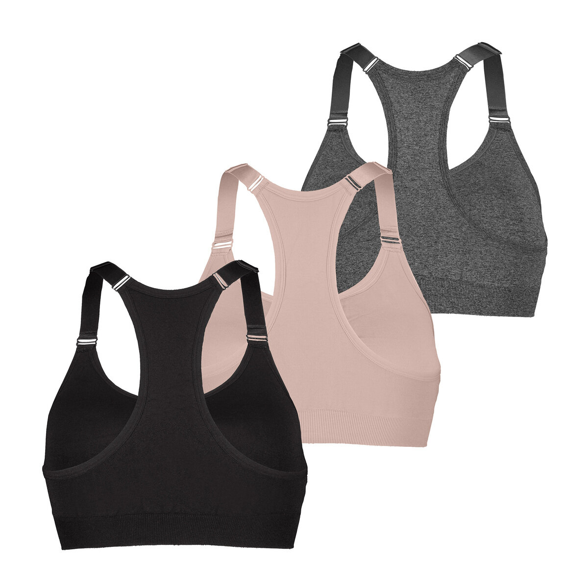 PUMA スポーツブラ3枚セット Amazon.co.jp: PUMA レディース スポーツブラ、3パック(ブラック