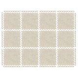 ベストステップファブリック調タイルマット (45ｘ45cm, 厚さ12mm) 12枚入り