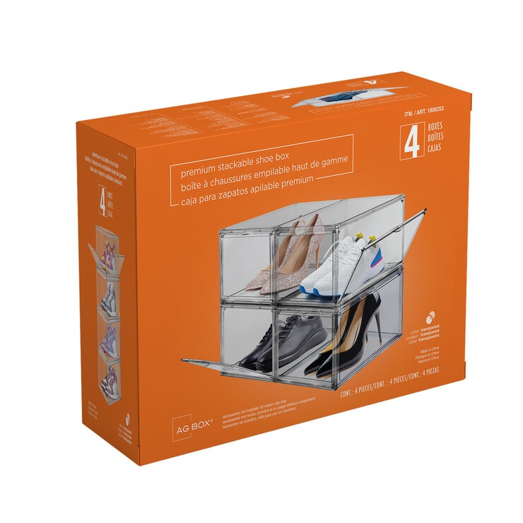 スニーカーボックス　シューズボックス　コストコ、Amazon購入品　合計25個　まとめ売り Amazon｜Stackable shoebox [コストコ] Stackable shoebox & organizer