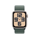 Apple Watch SE（第2世代・GPSモデル）- 40mmスターライトアルミニウムケースとレイクグリーンスポーツループ