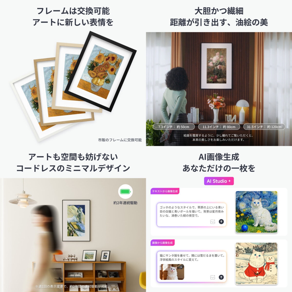 SwitchBot AIアートキャンバス 13.3インチ | Costco Japan