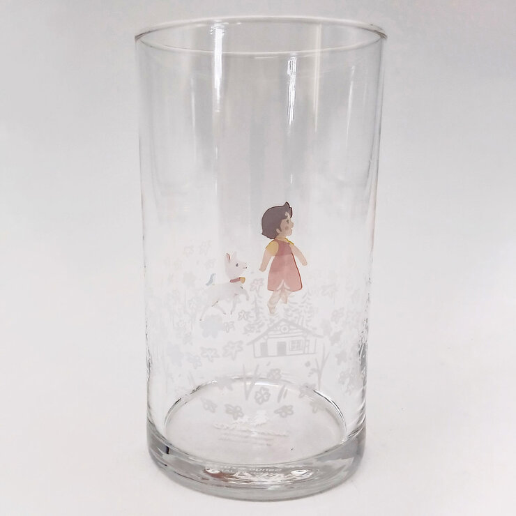三郷陶器 アルプスの少女ハイジ ガラスタンブラー 250ml スキップ