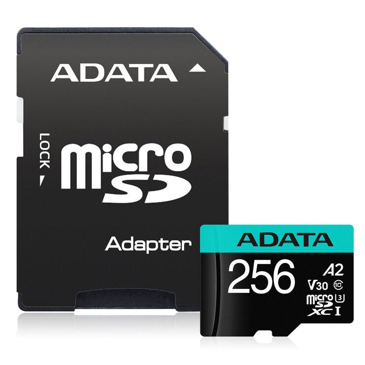 ADATA microSD 256GB UHS-I U3 V30S A2 AUSDX256GUI3V30SA2-RA1 ADATA microSD 256GB UHS-I U3 V30S A2 AUSDX256GUI3V30SA2-RA1