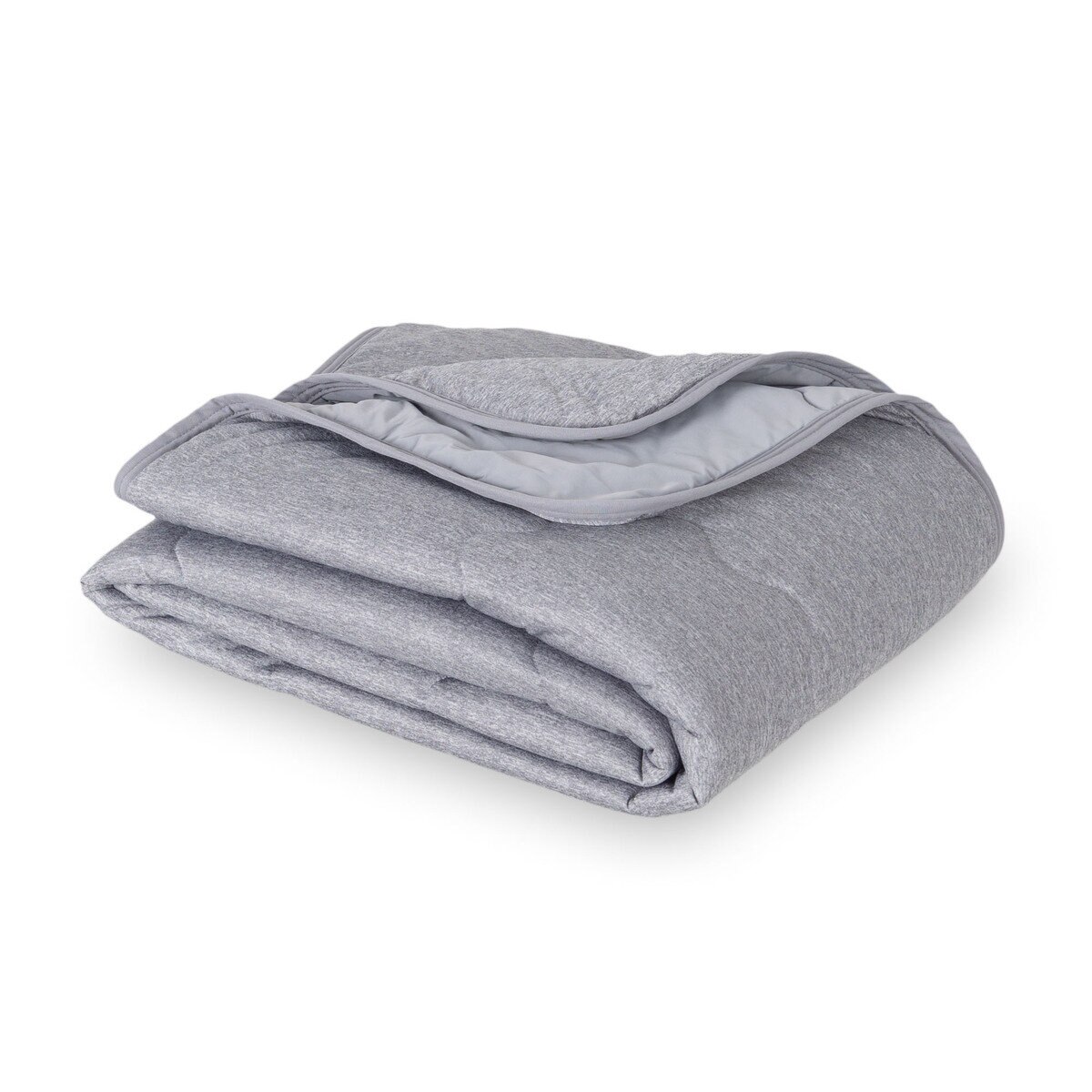 クーリング大判ひざ掛け 152cm x 177cm ヘザーグレー