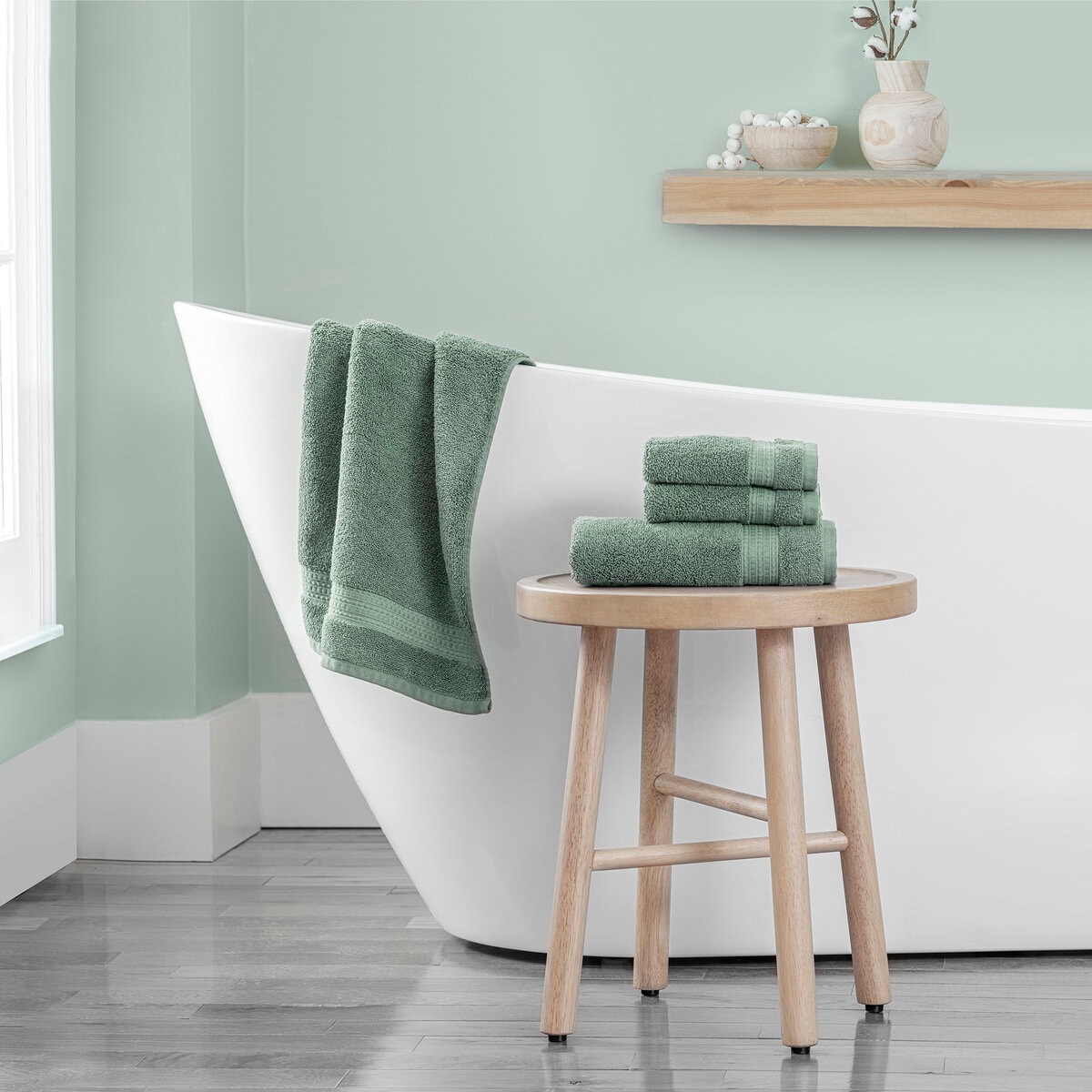 グランデュール ハンドタオル2枚 + ウォッシュタオル2枚 セット グリーンウォーター グランデュール ハンドタオル2枚 + ウォッシュタオル2枚 セット グリーンウォーター