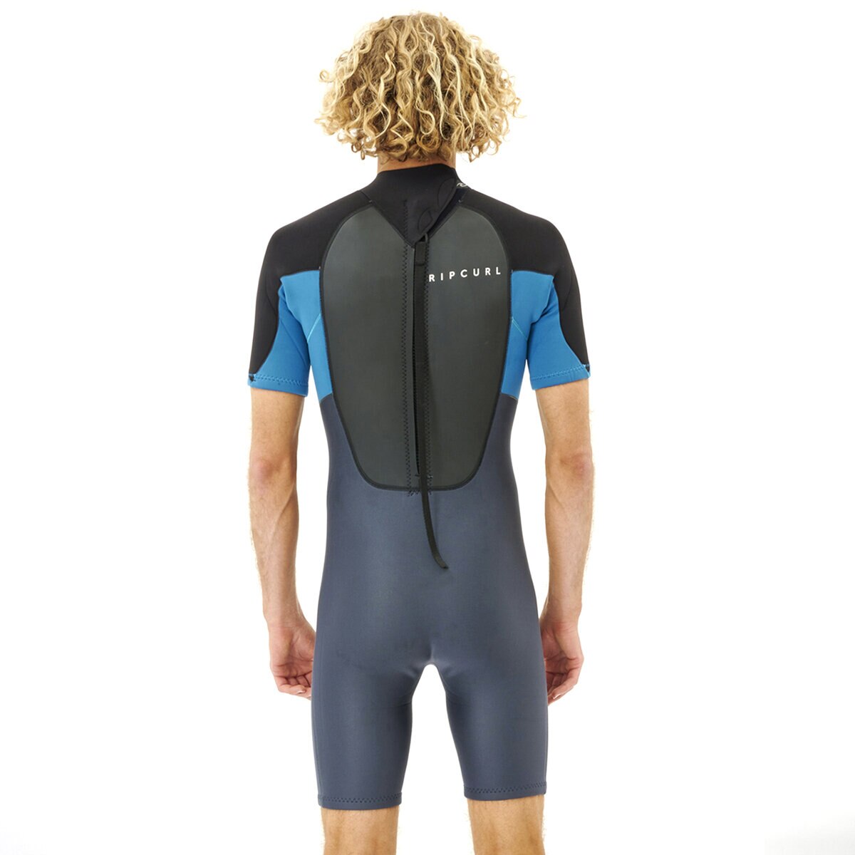 リップカール オメガ バックジップ ショートスリーブ ２mm 男性用 スプリングウェットスーツ 111MSP ブルー M